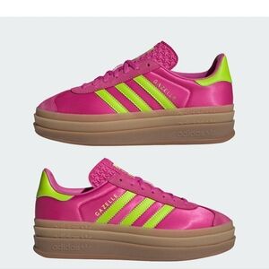 Adidas Gazelle Bold Women's Sneakers - Pink and Lime